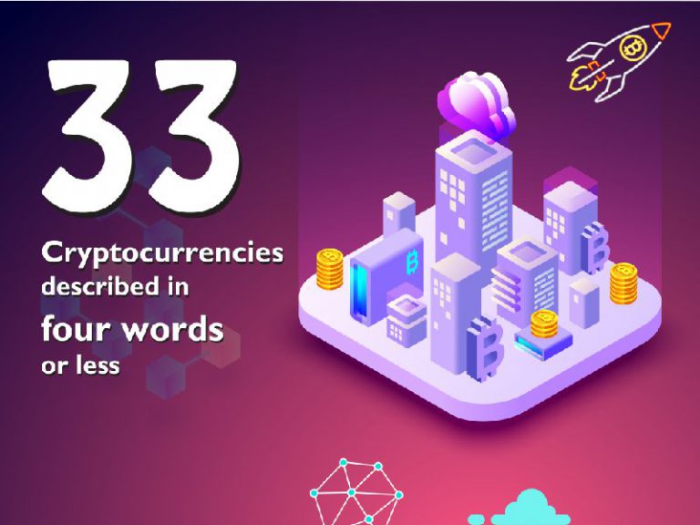 33 cryptocurrencies in four words or less