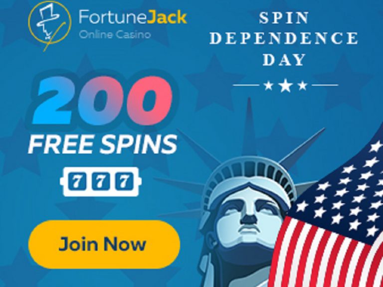 Independence day promotion: Free Spins for EVERY deposit!